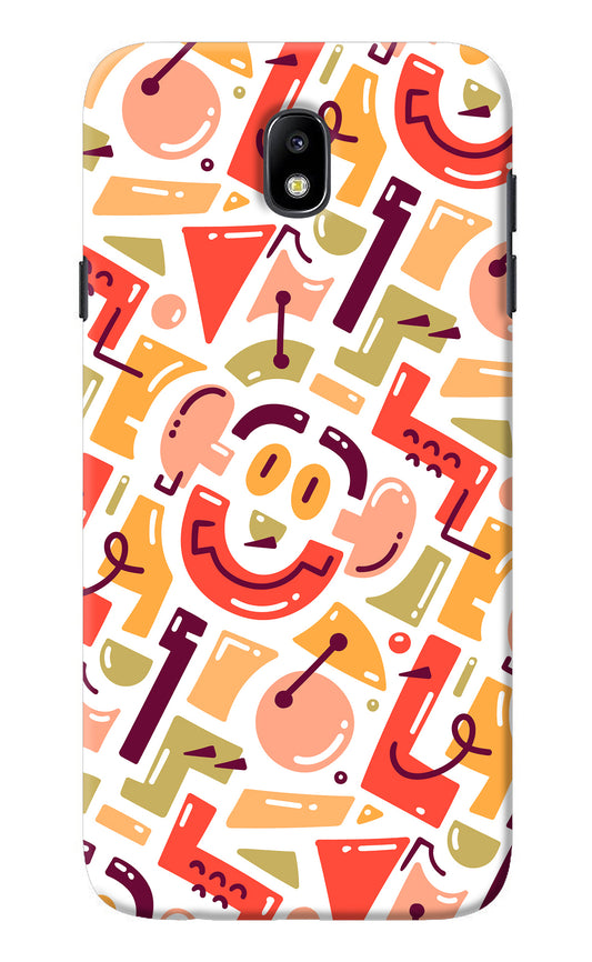 Doodle Pattern Samsung J7 Pro Back Cover