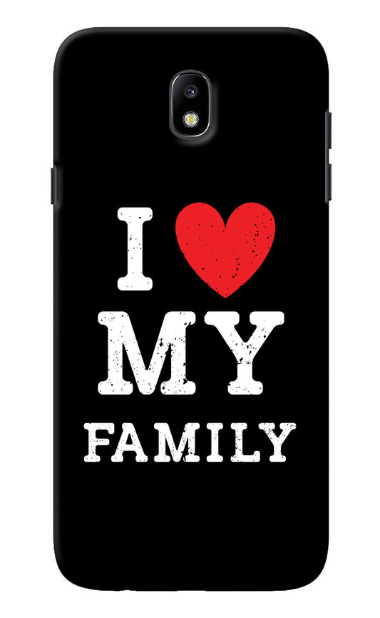 I Love My Family Samsung J7 Pro Back Cover