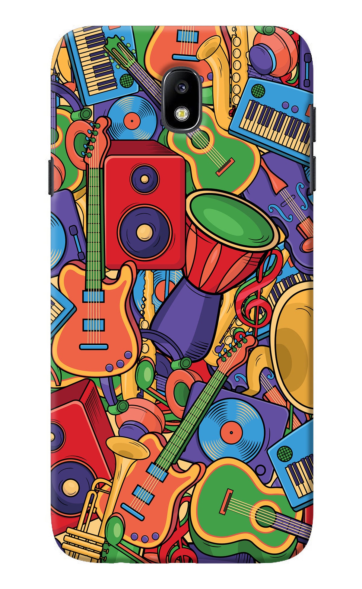 Music Instrument Doodle Samsung J7 Pro Back Cover