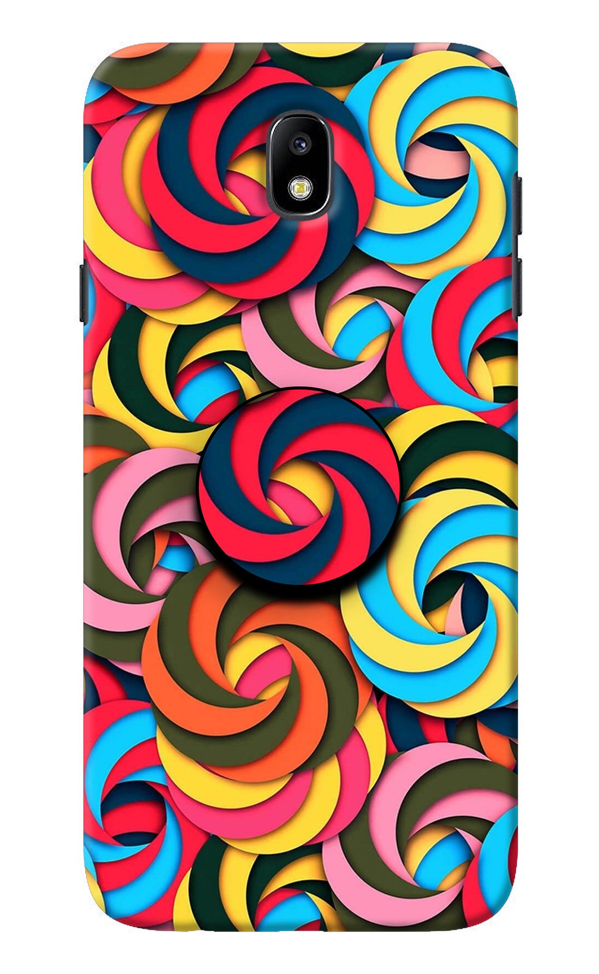 Spiral Pattern Samsung J7 Pro Pop Case