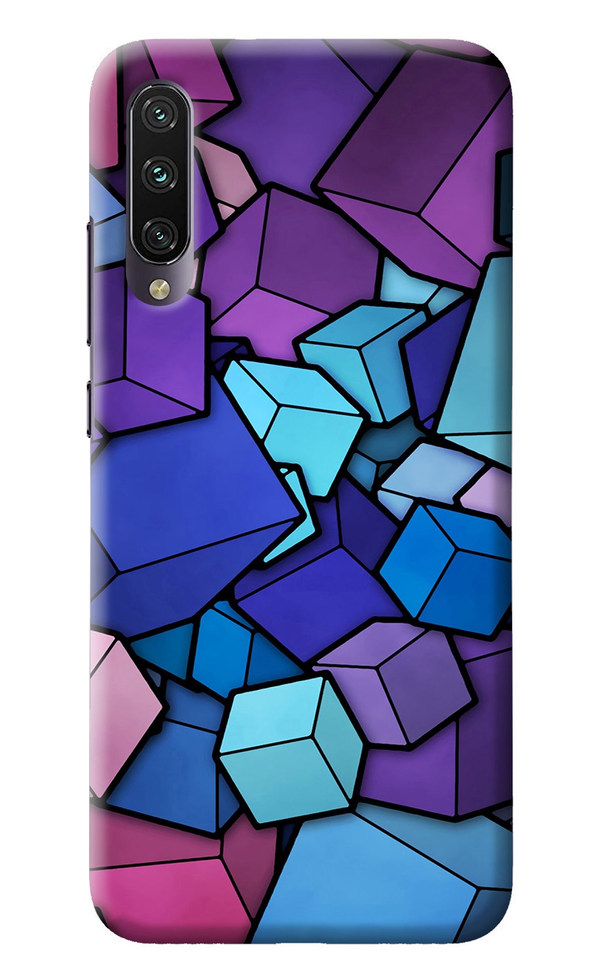 Cubic Abstract Mi A3 Back Cover