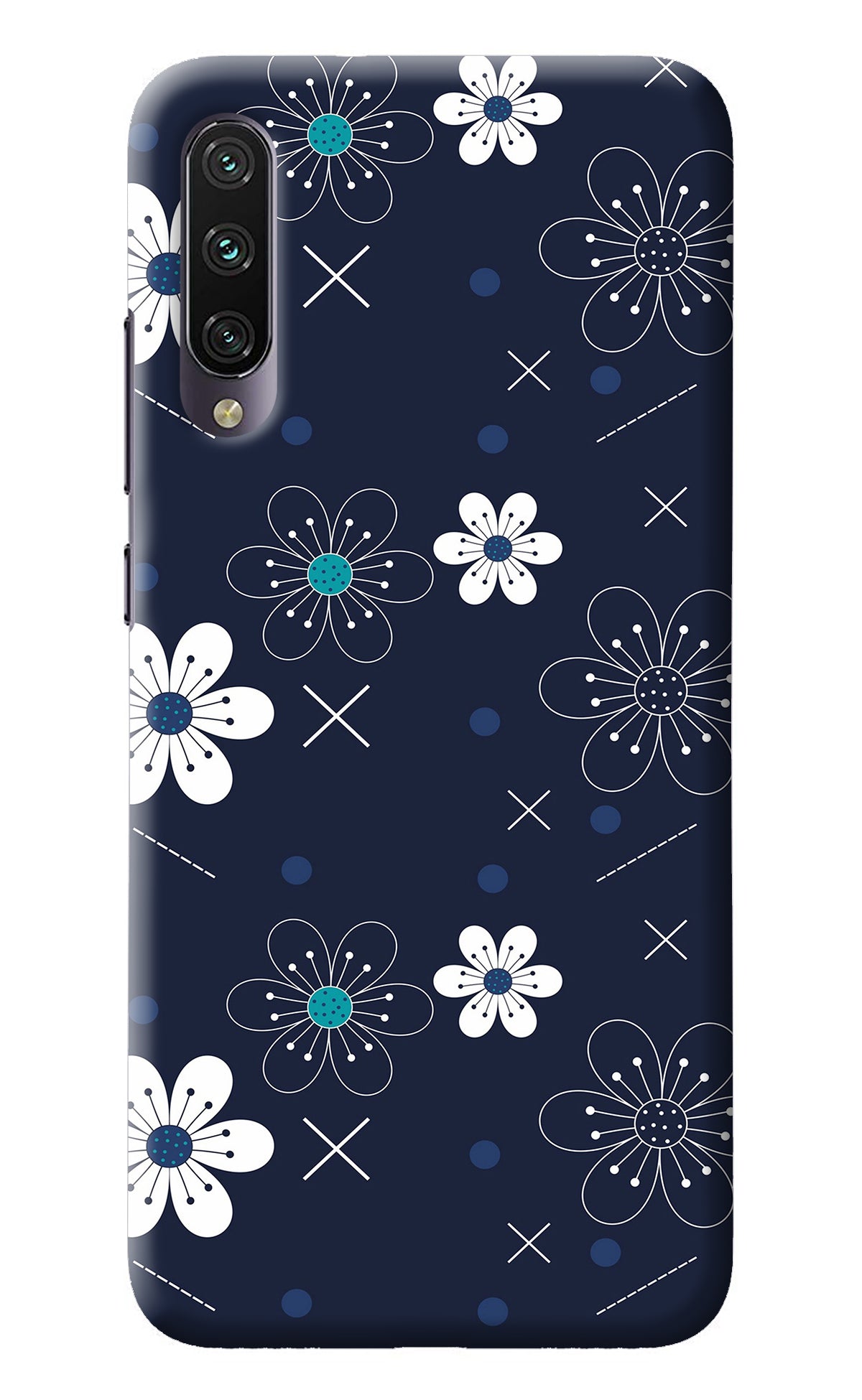 Flowers Mi A3 Back Cover