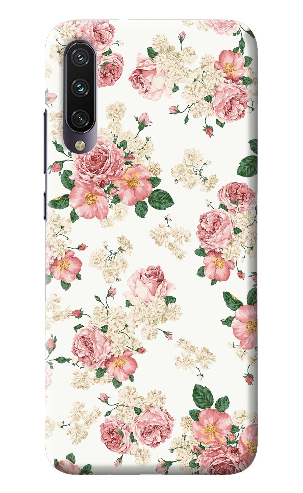 Flowers Mi A3 Back Cover