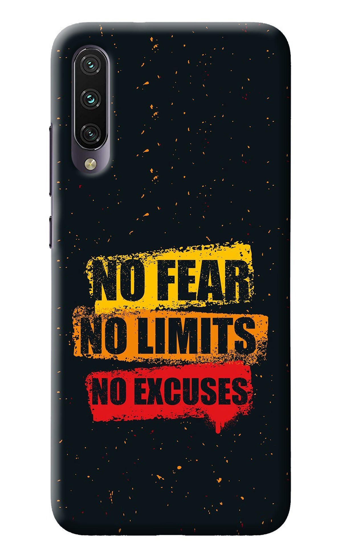 No Fear No Limits No Excuse Mi A3 Back Cover