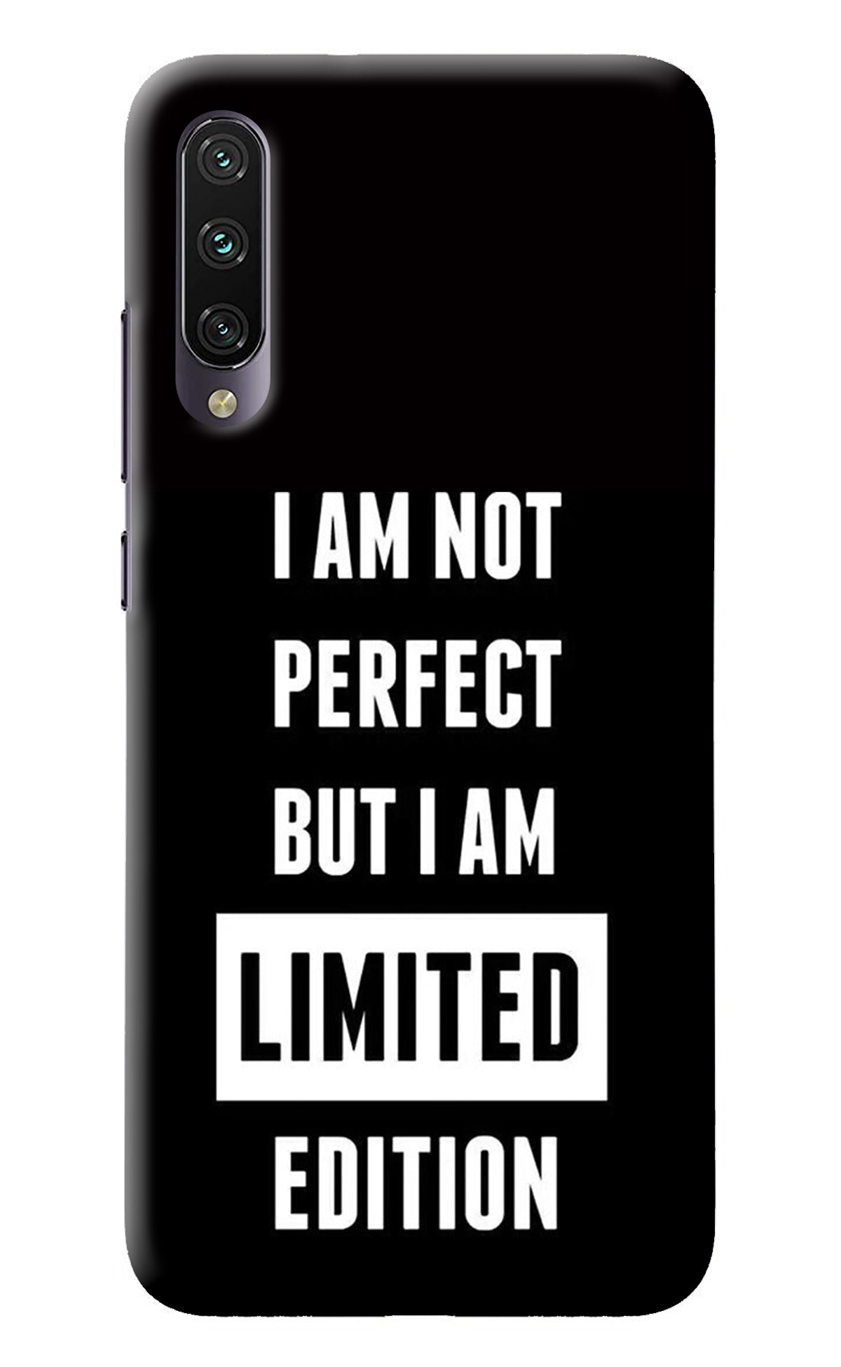 I Am Not Perfect But I Am Limited Edition Mi A3 Back Cover