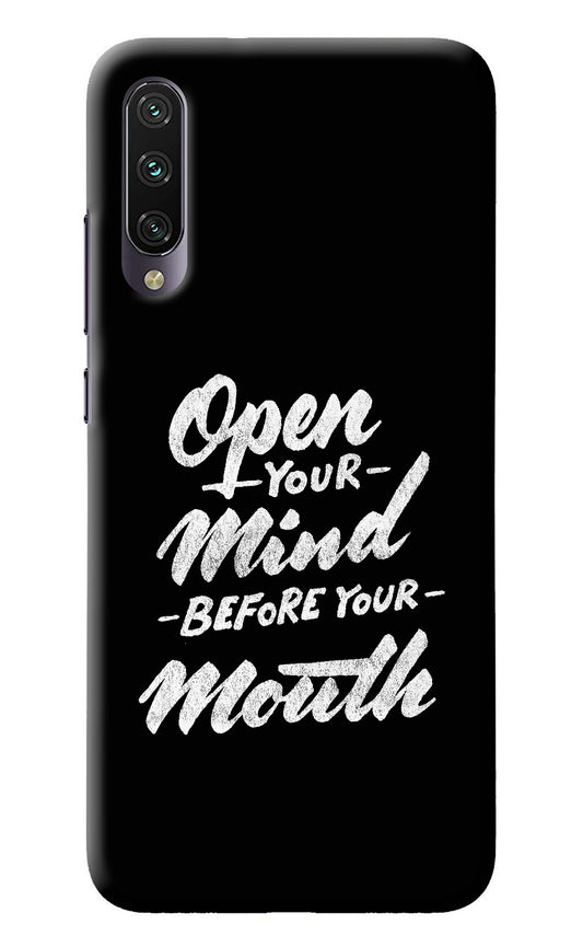 Open Your Mind Before Your Mouth Mi A3 Back Cover