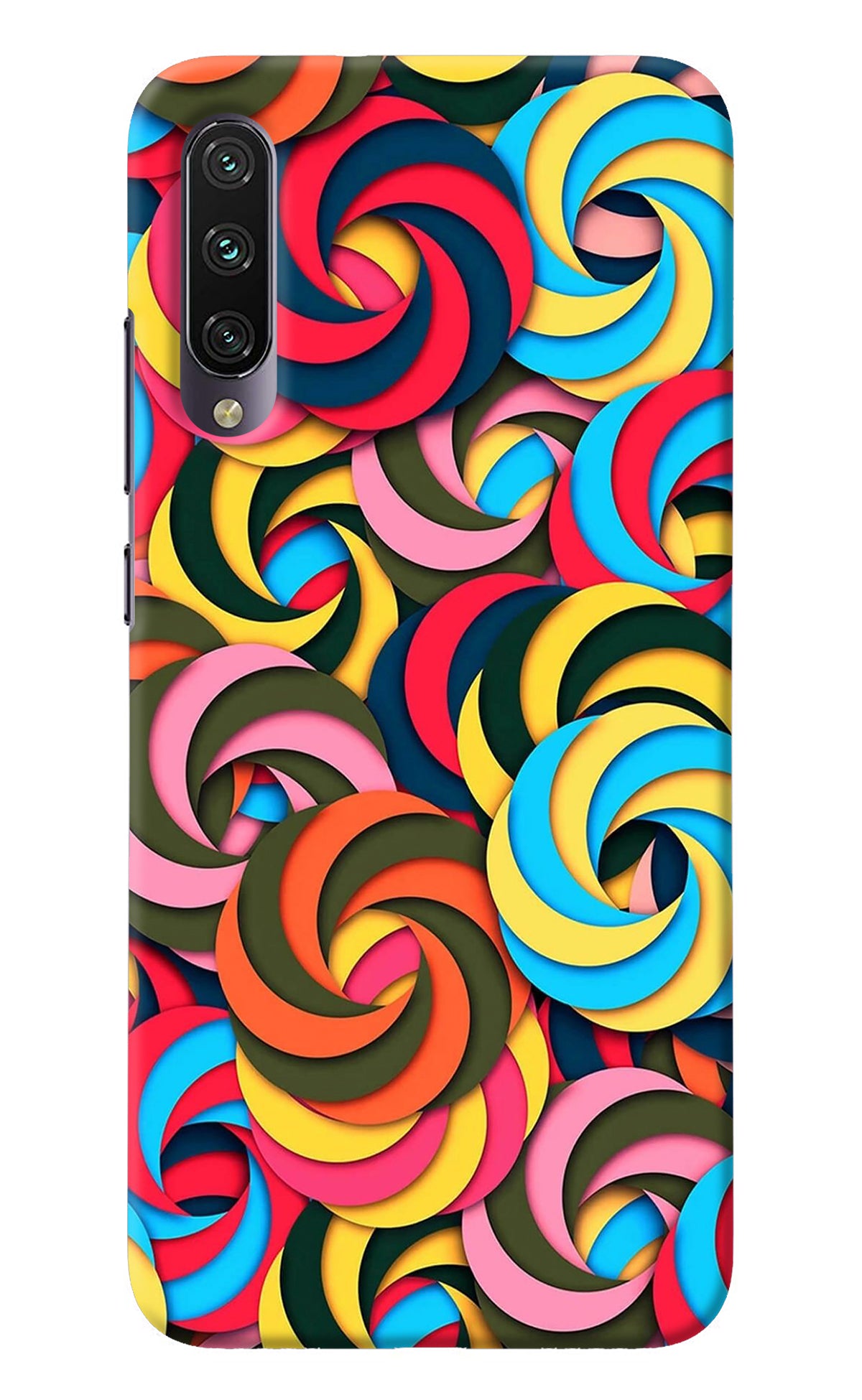 Spiral Pattern Mi A3 Back Cover