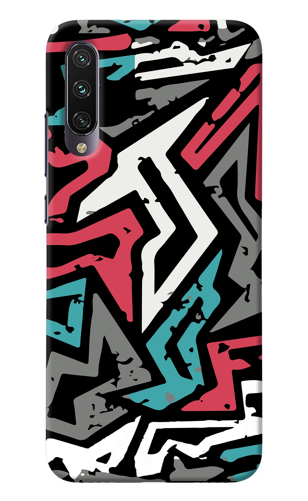 Geometric Graffiti Mi A3 Back Cover