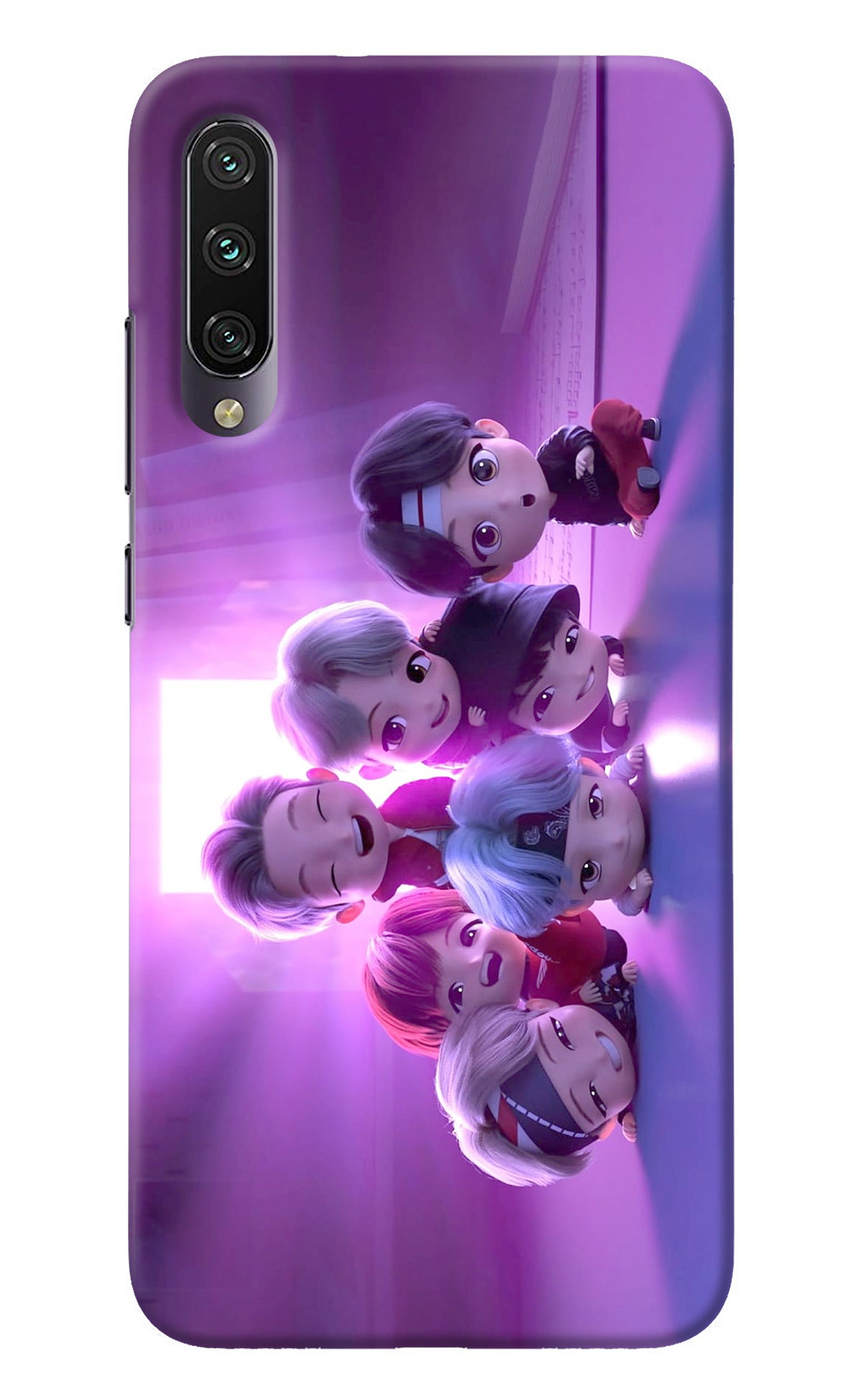 BTS Chibi Mi A3 Back Cover