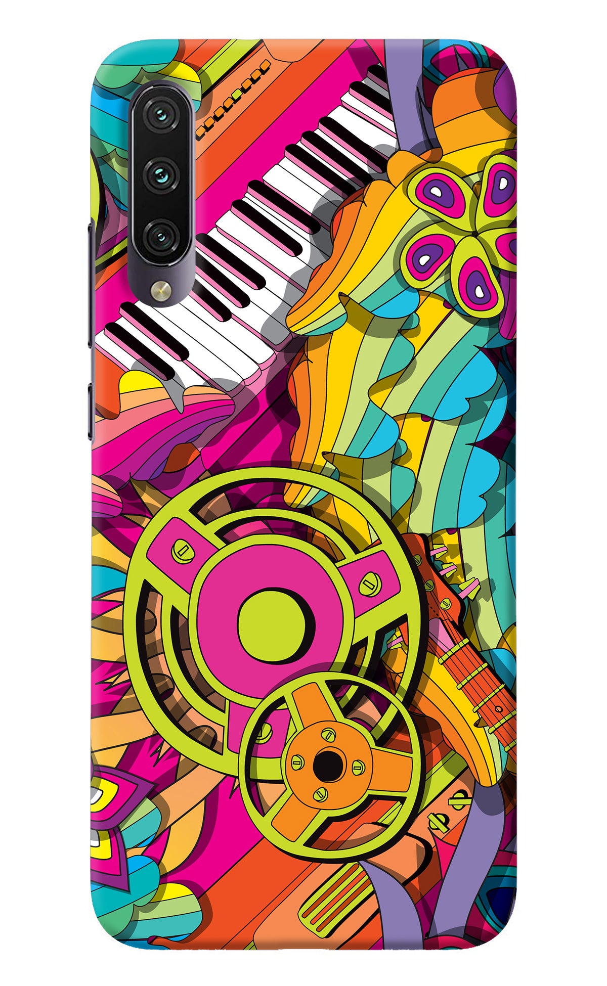 Music Doodle Mi A3 Back Cover