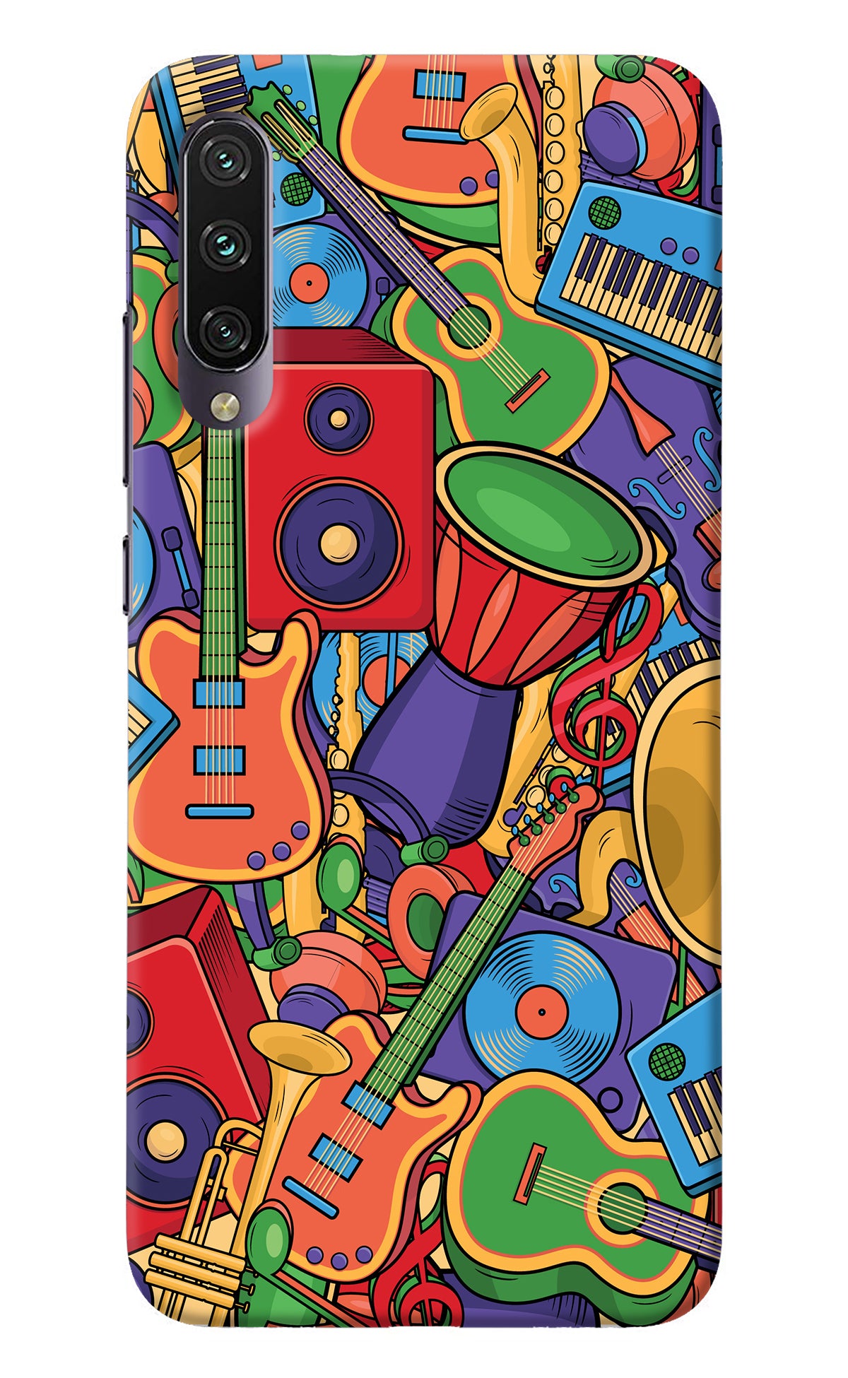 Music Instrument Doodle Mi A3 Back Cover