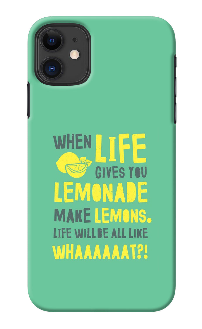 Quote iPhone 11 Back Cover