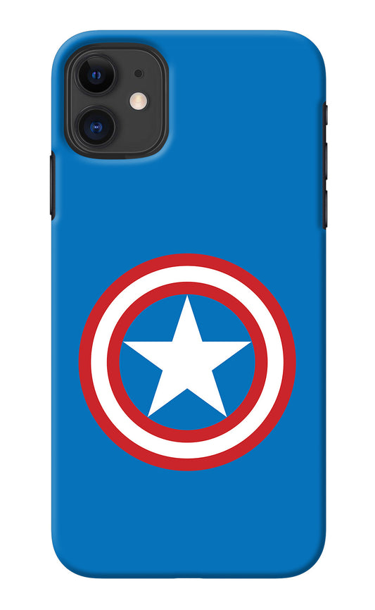 Captain America Logo iPhone 11 Back Cover