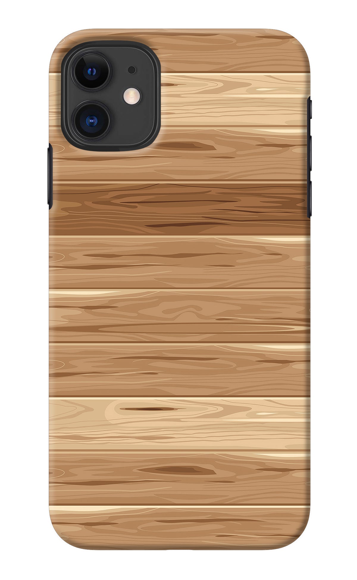 Wooden Vector iPhone 11 Back Cover