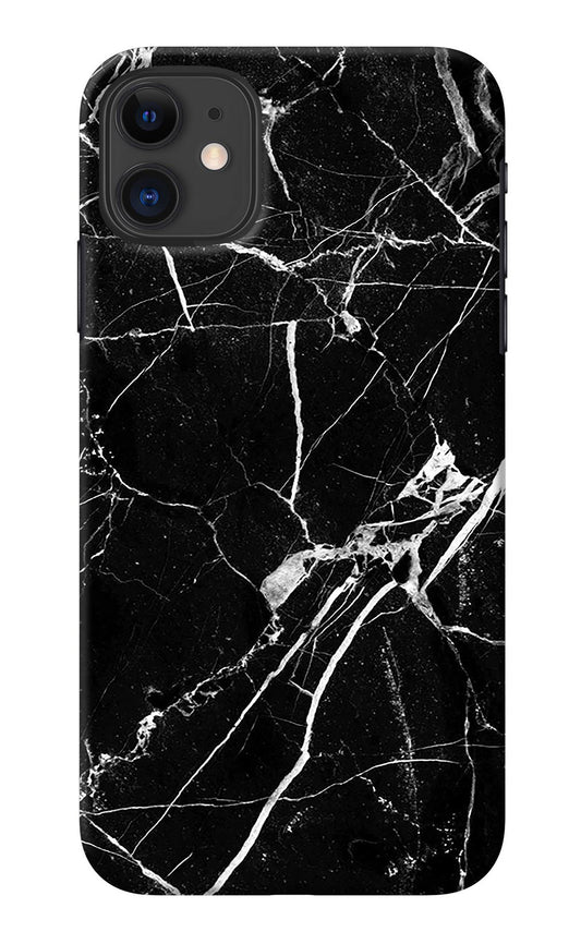 Black Marble Pattern iPhone 11 Back Cover