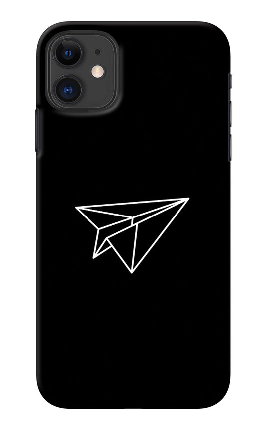 Paper Plane White iPhone 11 Back Cover