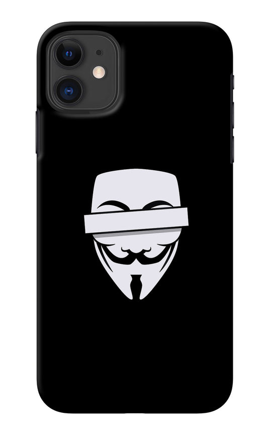 Anonymous Face iPhone 11 Back Cover