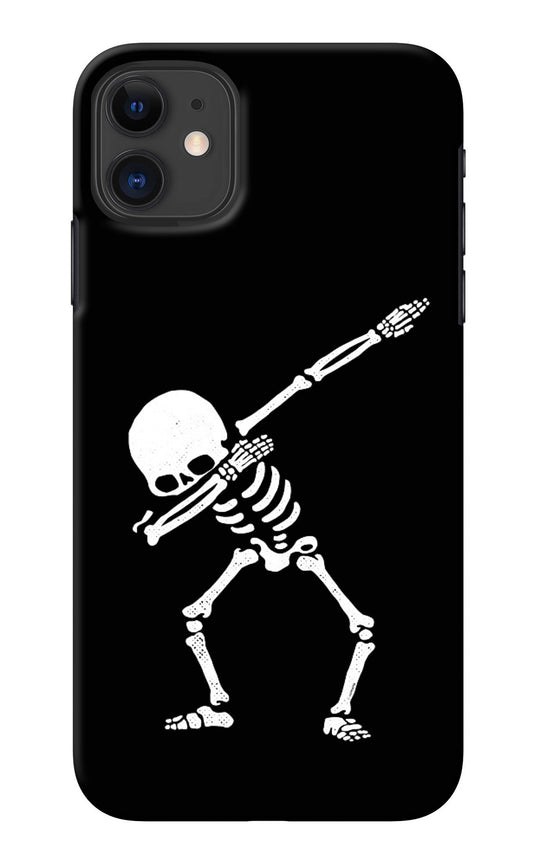 Dabbing Skeleton Art iPhone 11 Back Cover