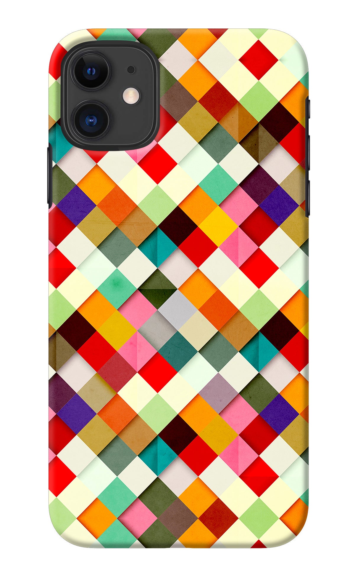 Geometric Abstract Colorful iPhone 11 Back Cover