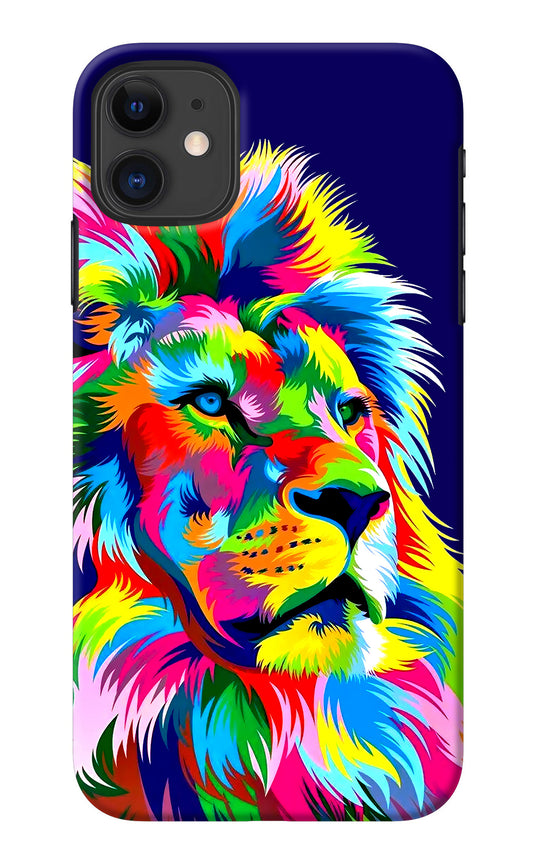 Vector Art Lion iPhone 11 Back Cover