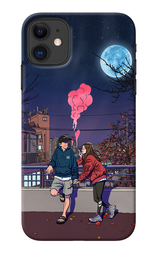 Chilling Couple iPhone 11 Back Cover