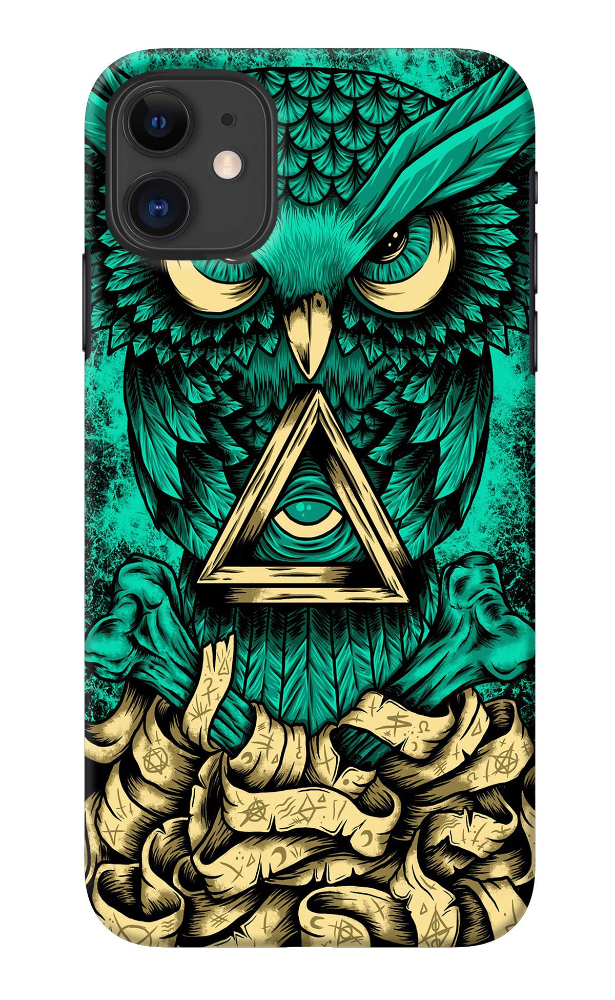 Green Owl iPhone 11 Back Cover