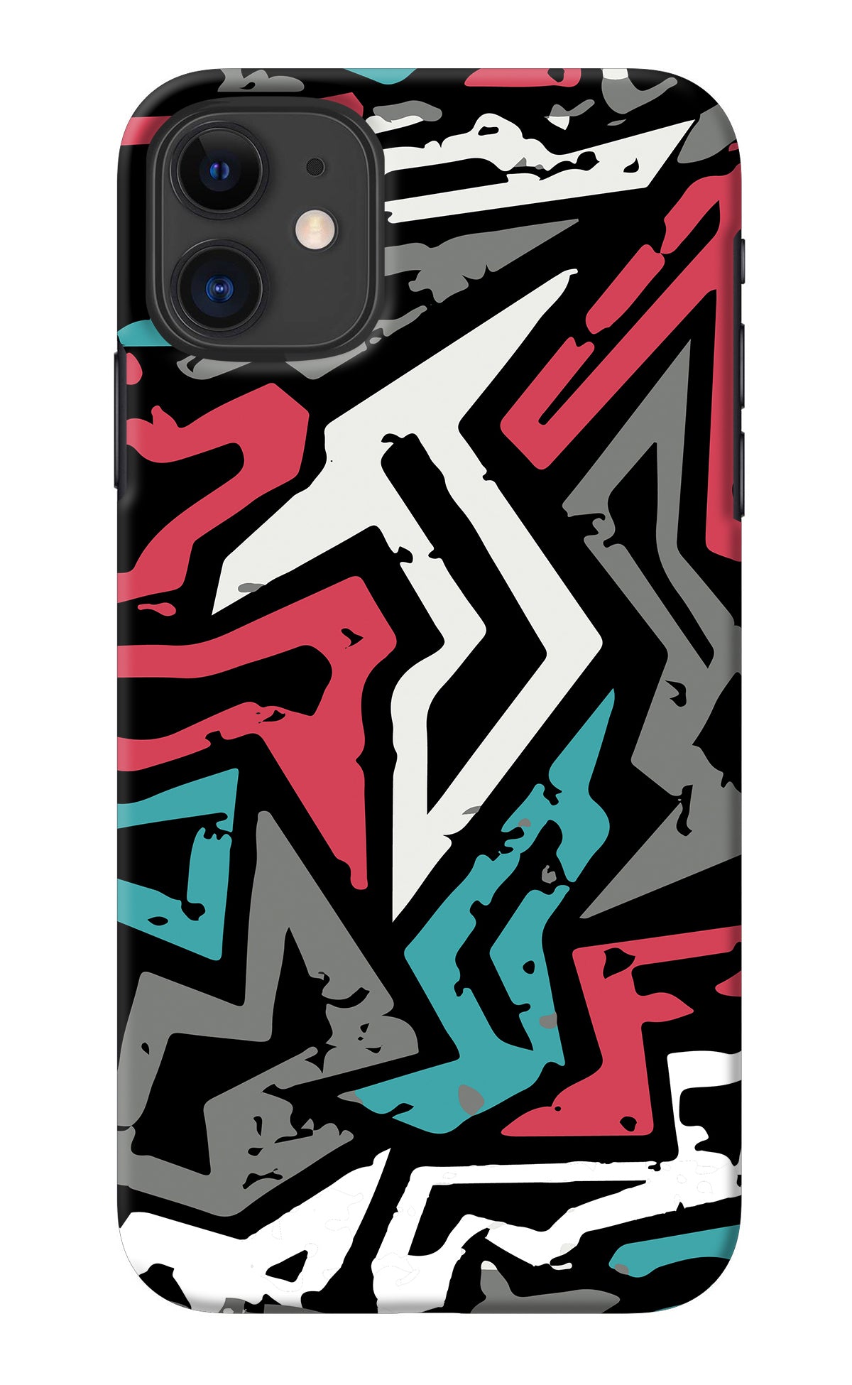 Geometric Graffiti iPhone 11 Back Cover