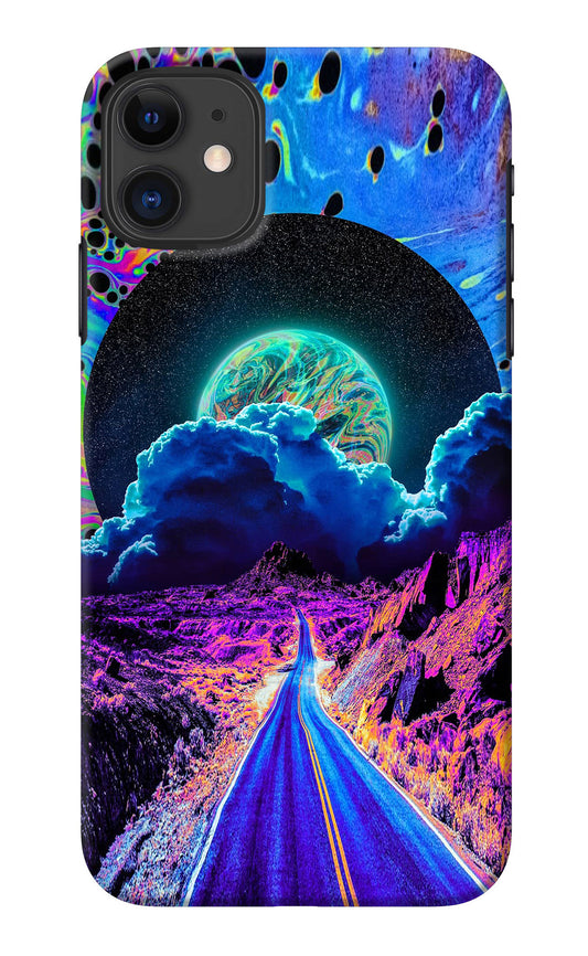 Psychedelic Painting iPhone 11 Back Cover