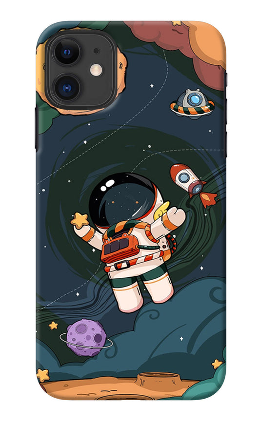 Cartoon Astronaut iPhone 11 Back Cover