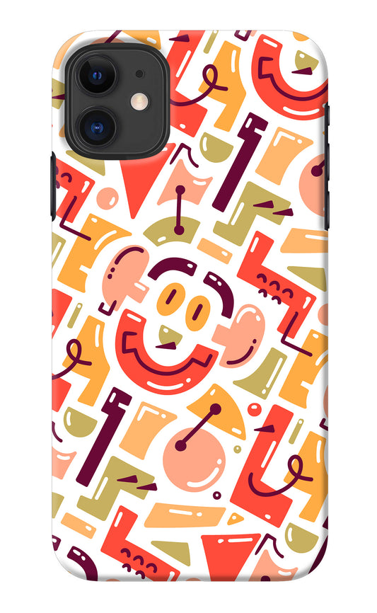 Doodle Pattern iPhone 11 Back Cover