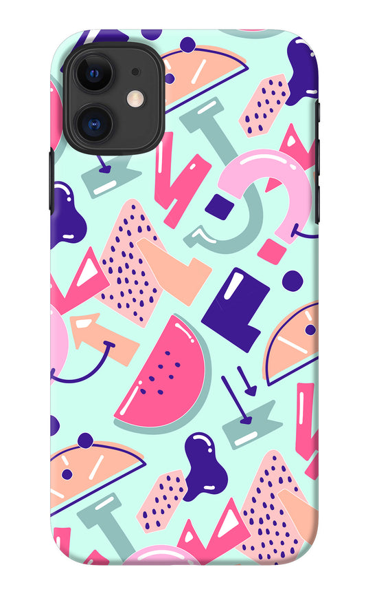 Doodle Pattern iPhone 11 Back Cover
