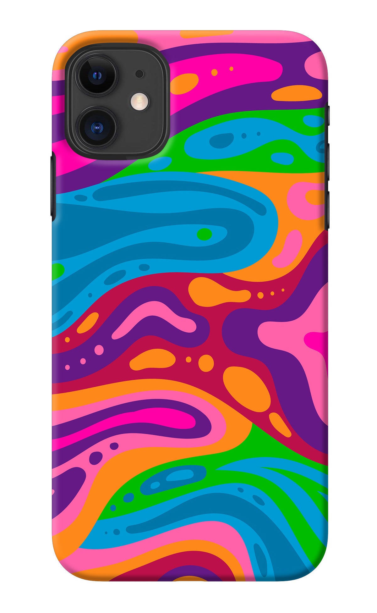 Trippy Pattern iPhone 11 Back Cover