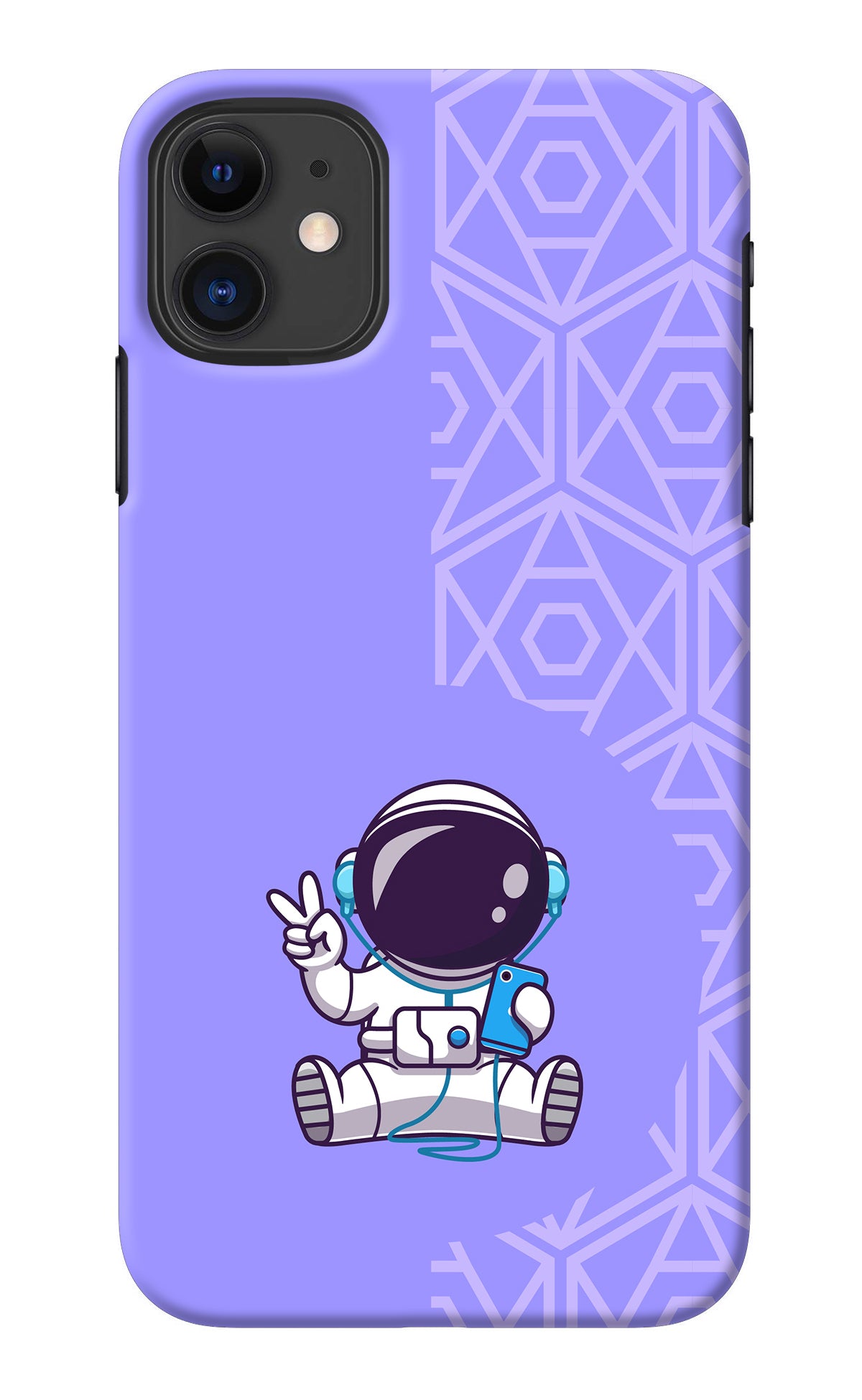 Cute Astronaut Chilling iPhone 11 Back Cover