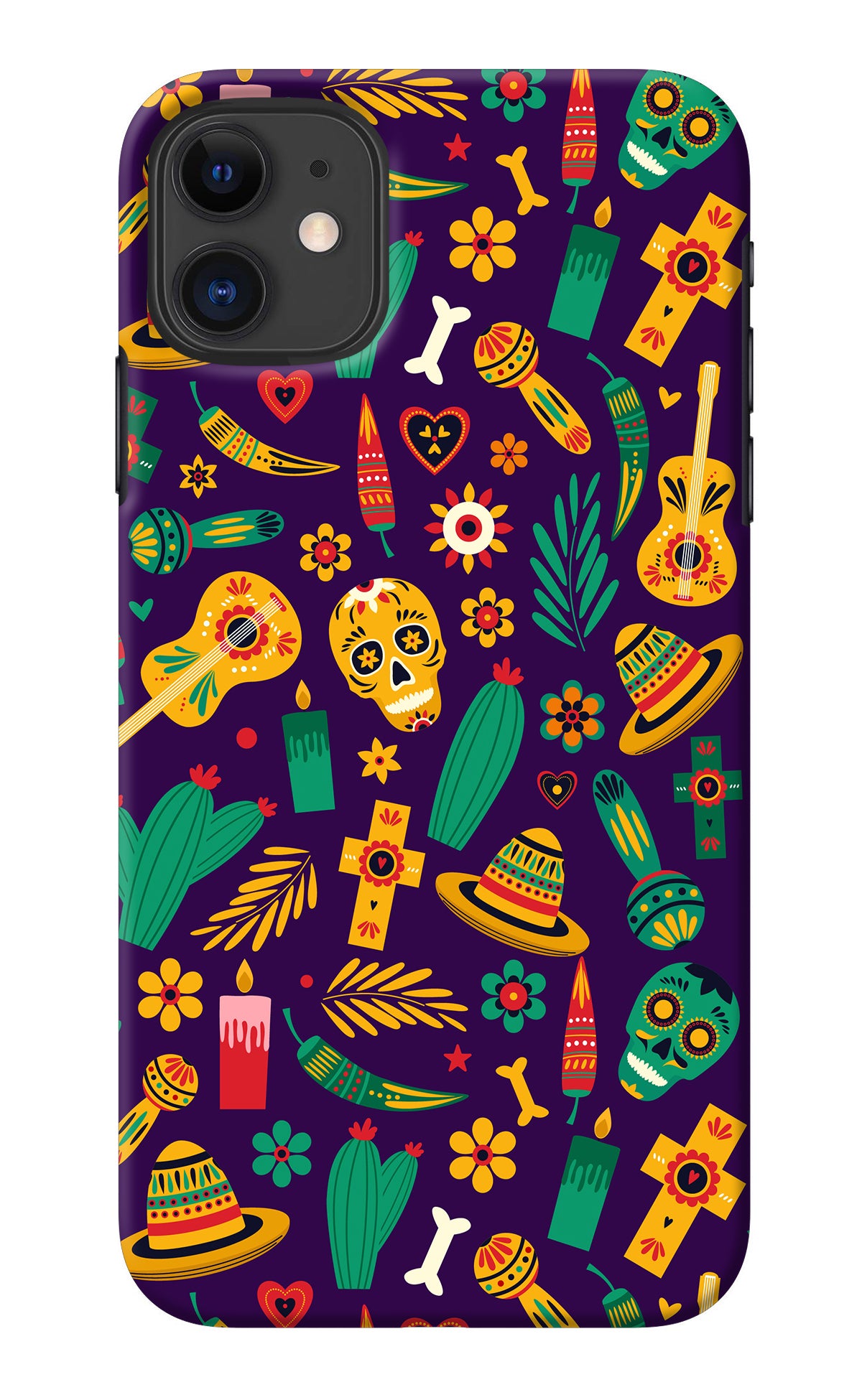 Mexican Artwork iPhone 11 Back Cover