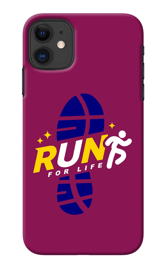 Run for Life iPhone 11 Back Cover
