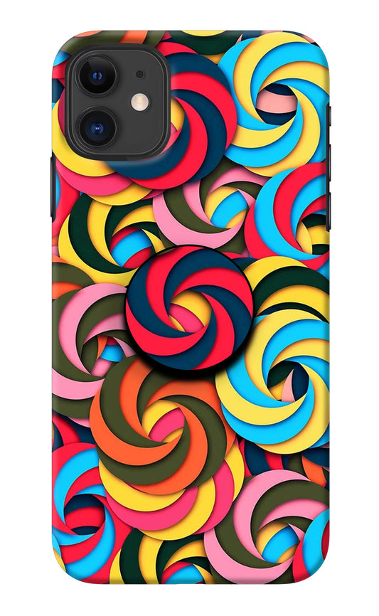 Spiral Pattern iPhone 11 Pop Case