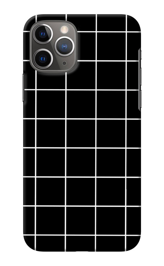 White Grid iPhone 11 Pro Back Cover