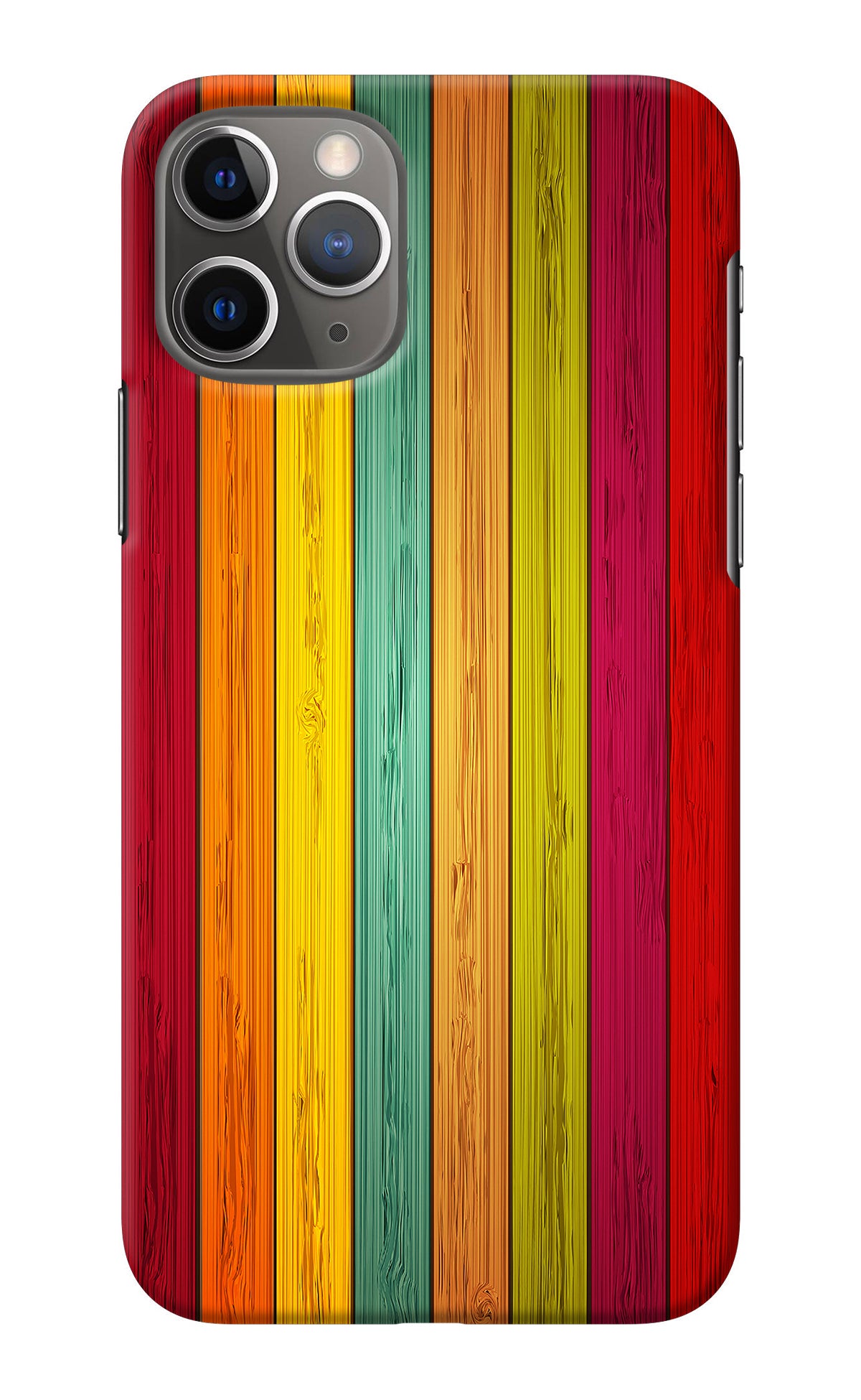 Multicolor Wooden iPhone 11 Pro Back Cover