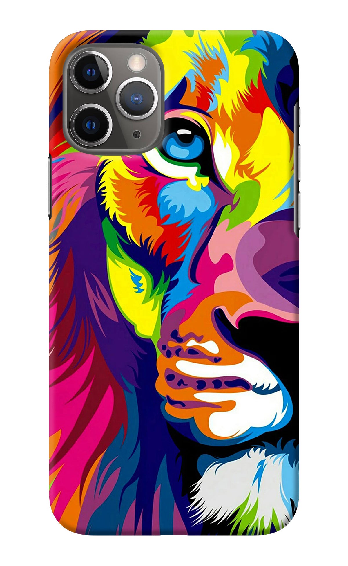 Lion Half Face iPhone 11 Pro Back Cover