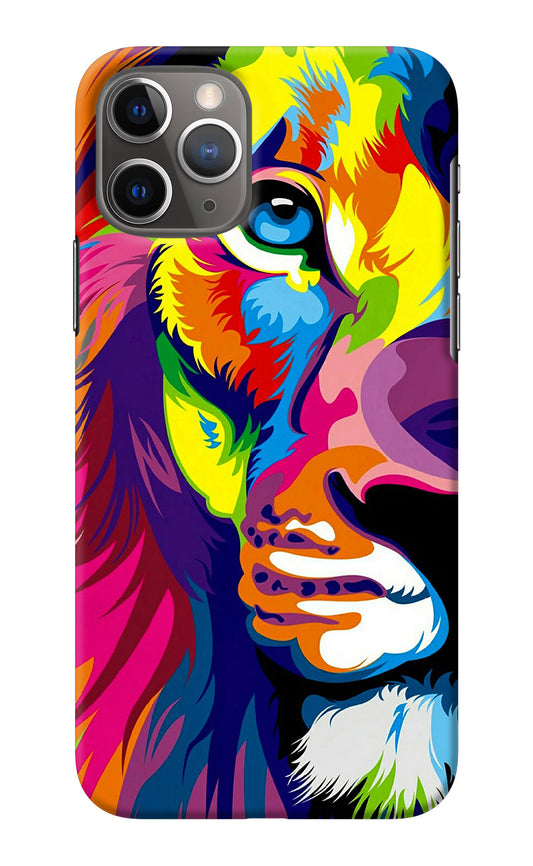Lion Half Face iPhone 11 Pro Back Cover