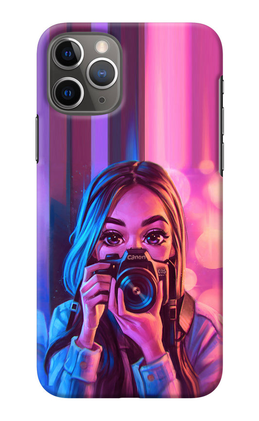 Girl Photographer iPhone 11 Pro Back Cover