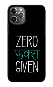 Zero Fucks Given iPhone 11 Pro Back Cover