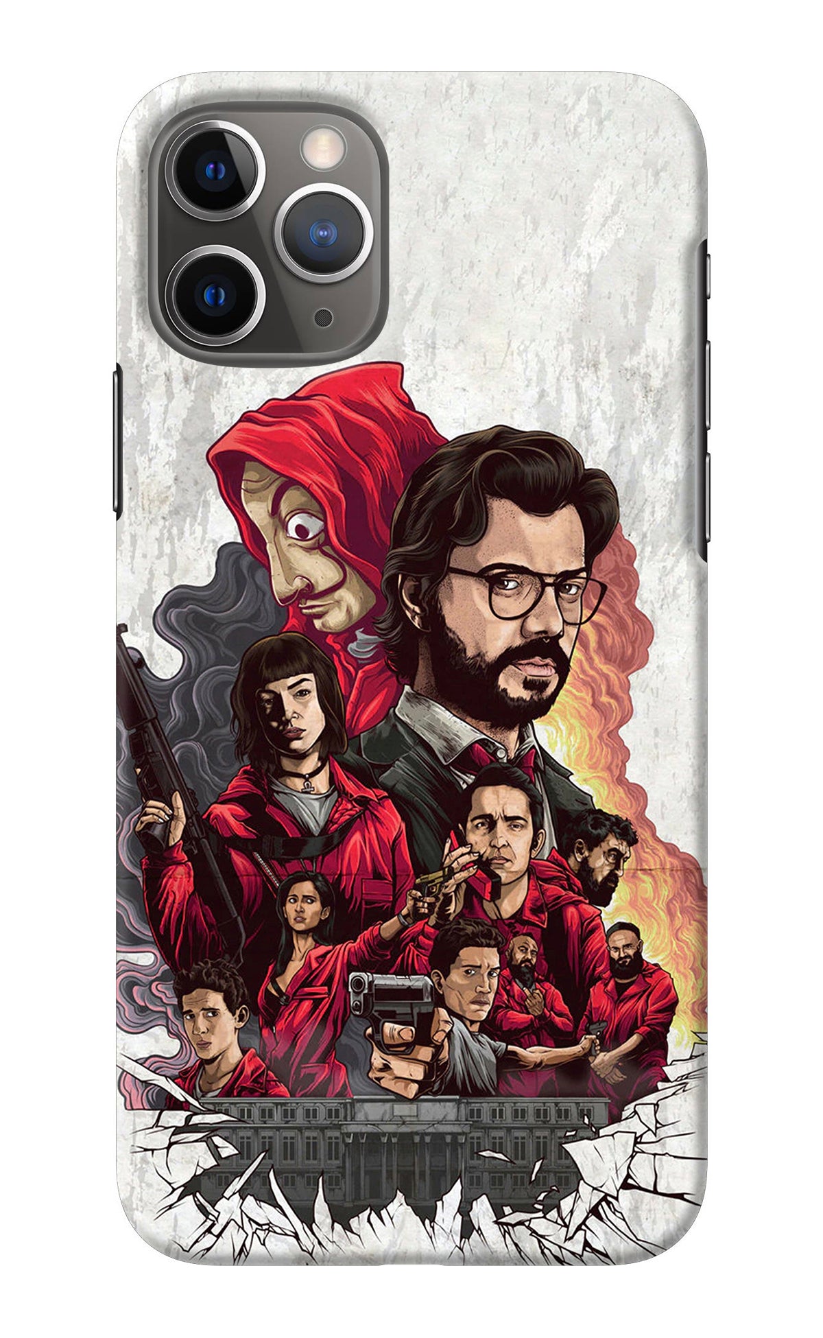 Money Heist Artwork iPhone 11 Pro Back Cover