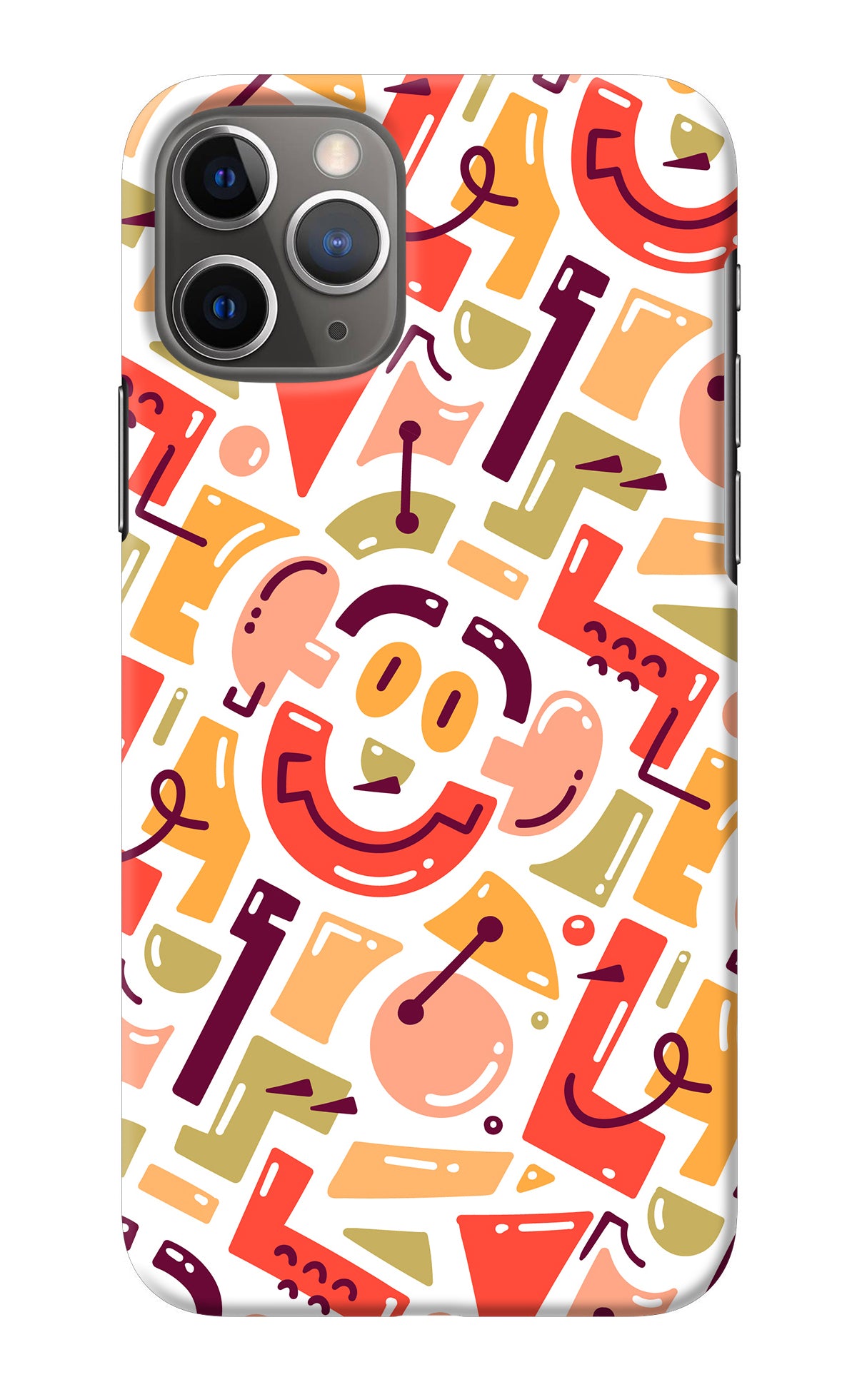 Doodle Pattern iPhone 11 Pro Back Cover