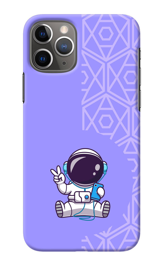 Cute Astronaut Chilling iPhone 11 Pro Back Cover