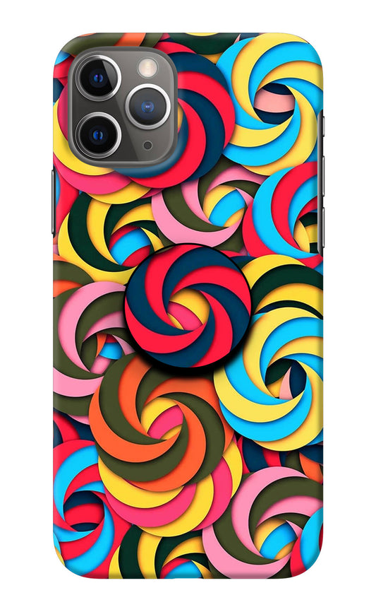 Spiral Pattern iPhone 11 Pro Pop Case