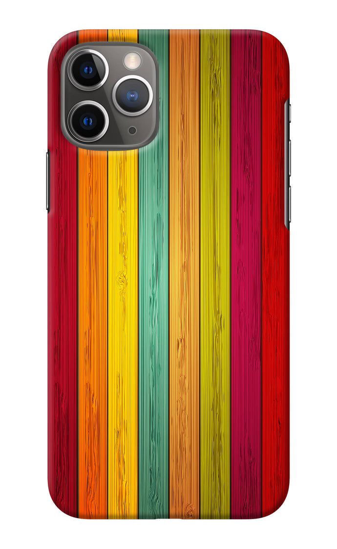 Multicolor Wooden iPhone 11 Pro Max Back Cover