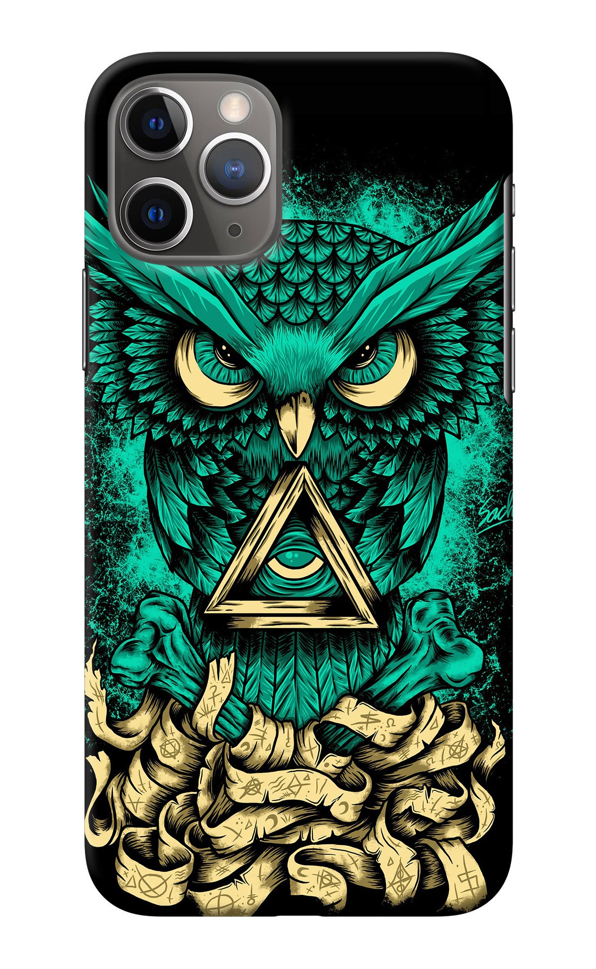 Green Owl iPhone 11 Pro Max Back Cover