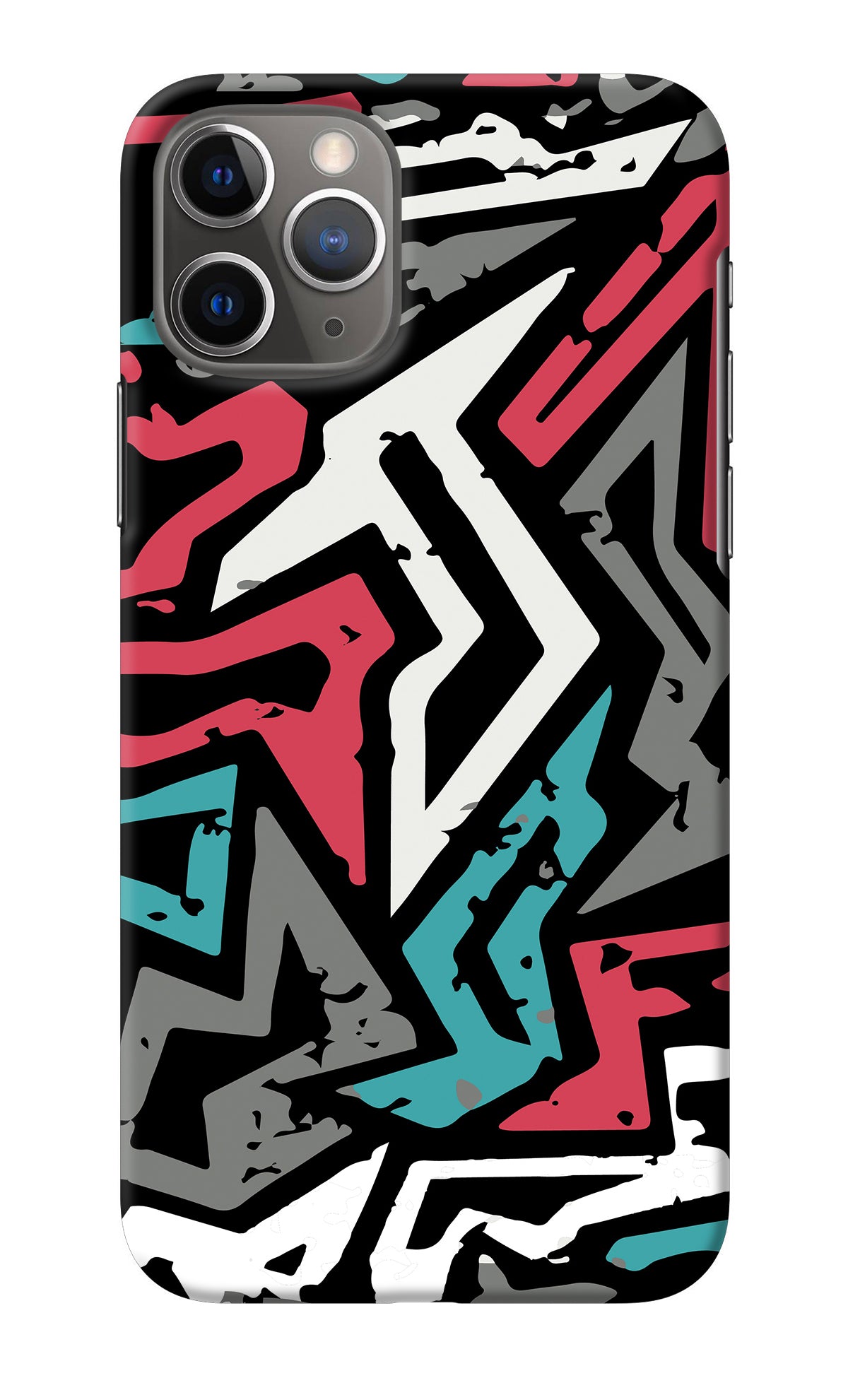 Geometric Graffiti iPhone 11 Pro Max Back Cover