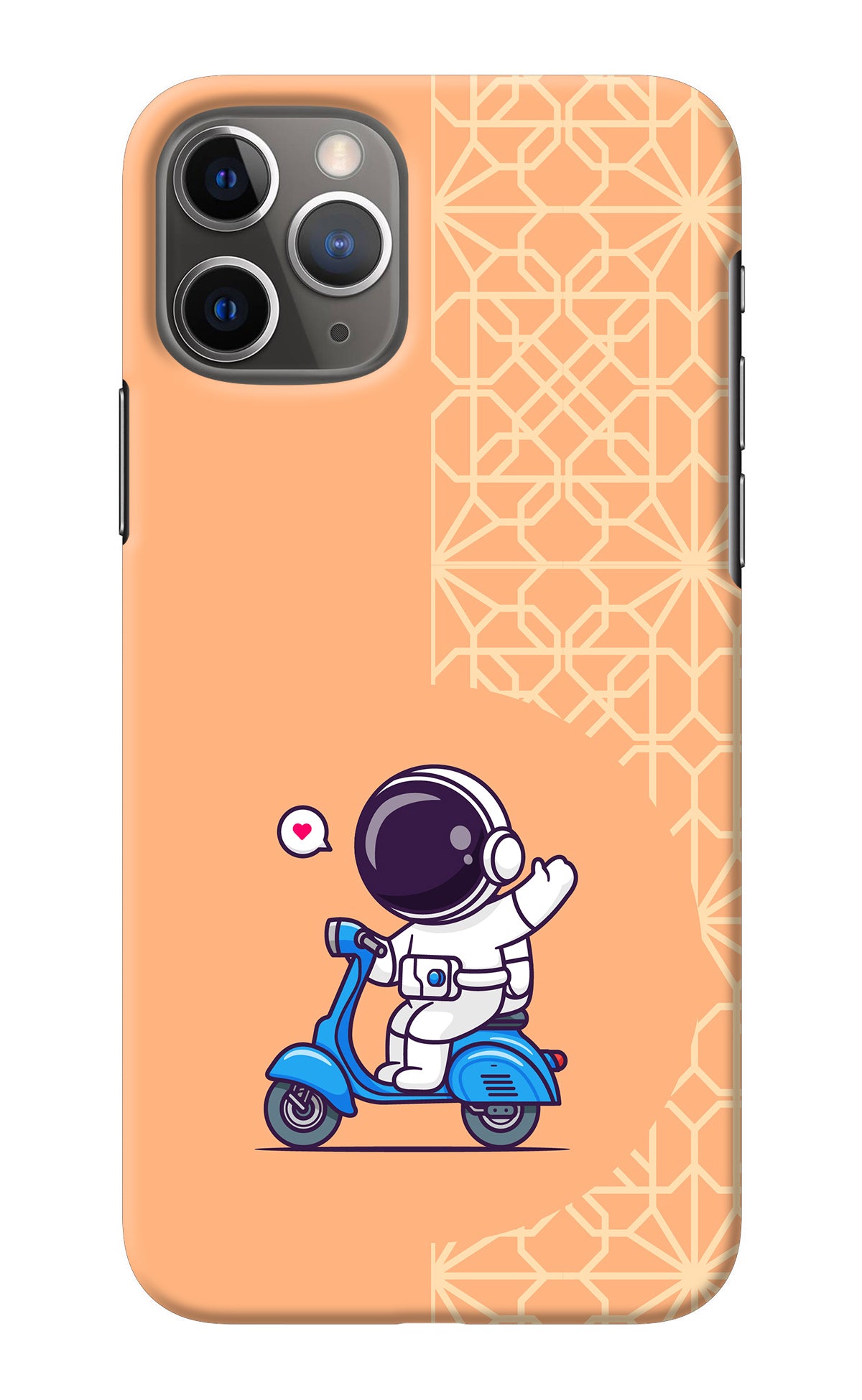 Cute Astronaut Riding iPhone 11 Pro Max Back Cover